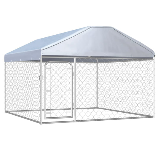 Berkfield Outdoor Dog Kennel with Roof 200x200x135 cm