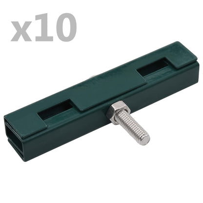 Berkfield Garden U Mat Connector 10 Sets Green