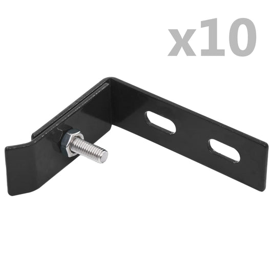 Berkfield Wall Corner Connector 10 Sets Anthracite