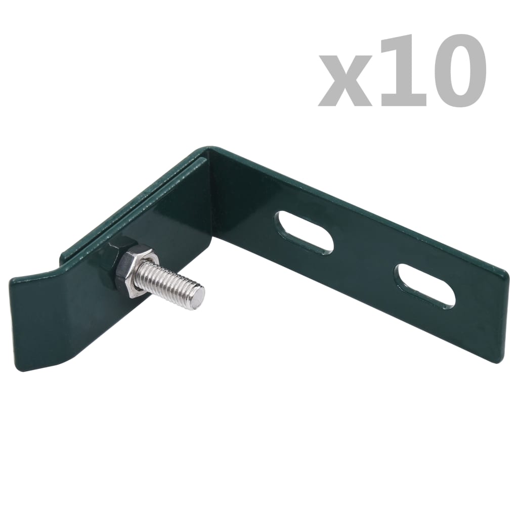 Berkfield Wall Corner Connector 10 Sets Green
