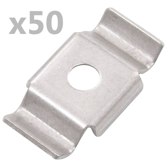 Berkfield Butterfly Fence Clips 50 pcs Stainless Steel