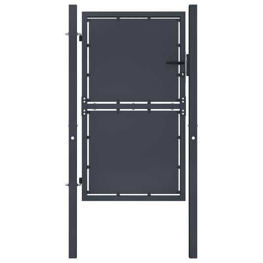 Berkfield Garden Gate Steel 100x175 cm Anthracite