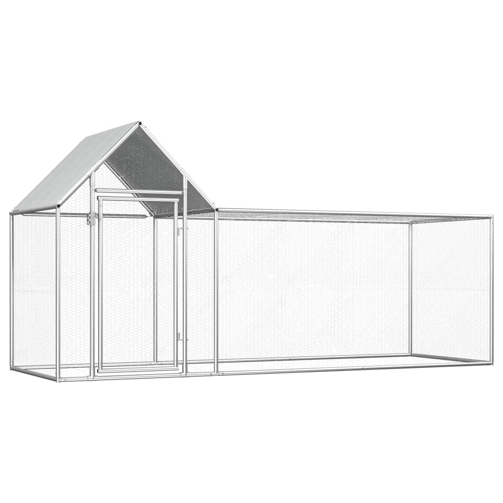 Berkfield Chicken Coop 3x1x1.5 m Galvanised Steel