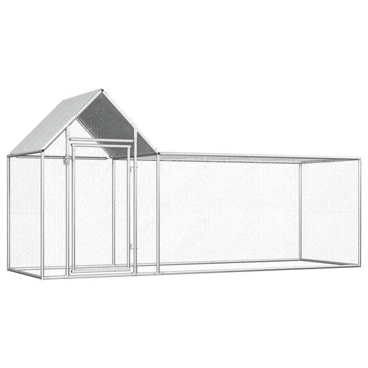 Berkfield Chicken Coop 3x1x1.5 m Galvanised Steel