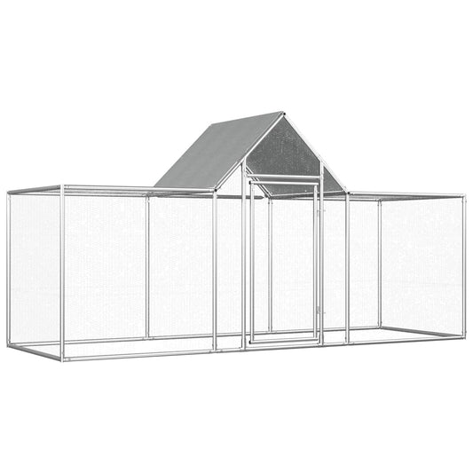 Berkfield Chicken Coop 3x1x1.5 m Galvanised Steel