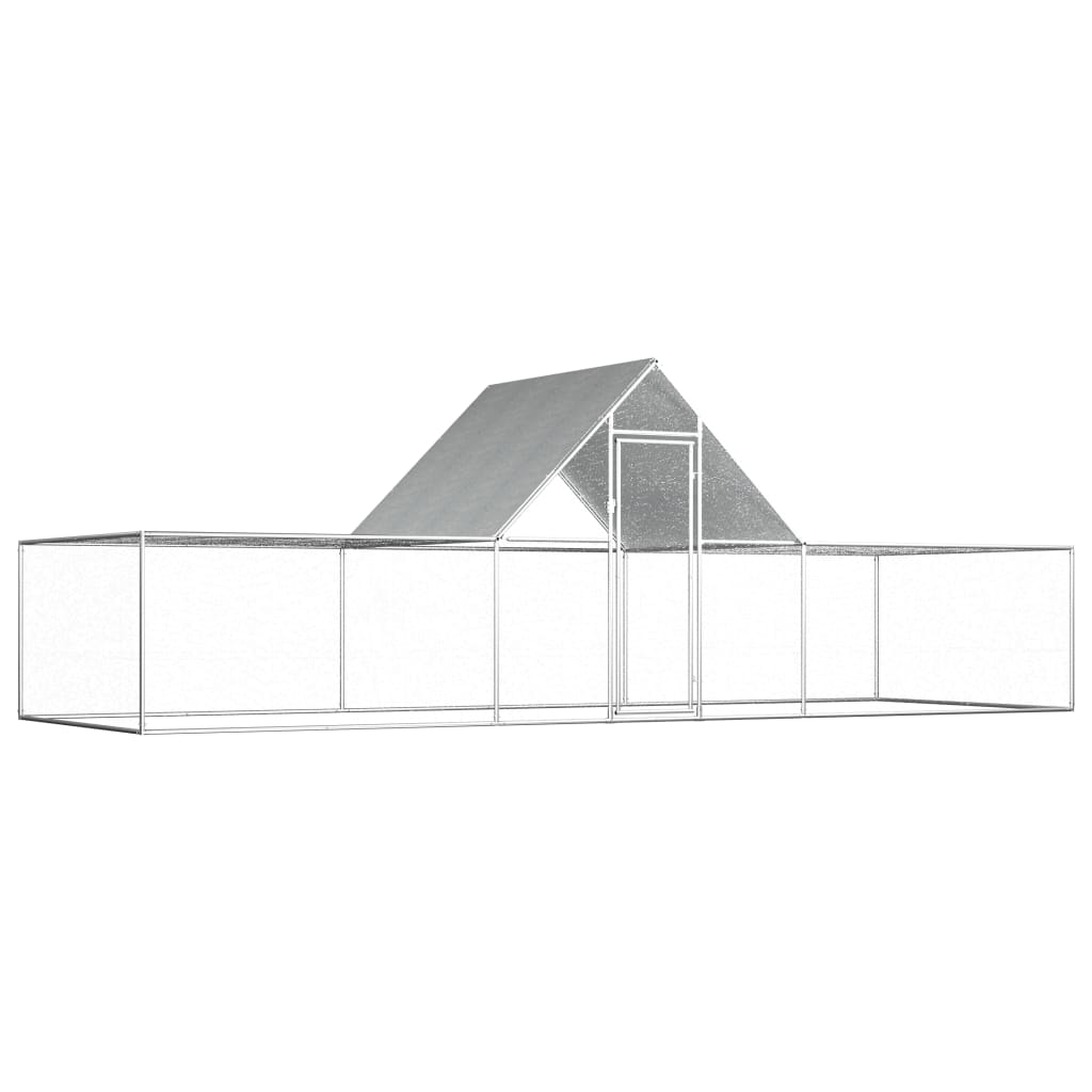 Berkfield Chicken Coop 6x2x2 m Galvanised Steel