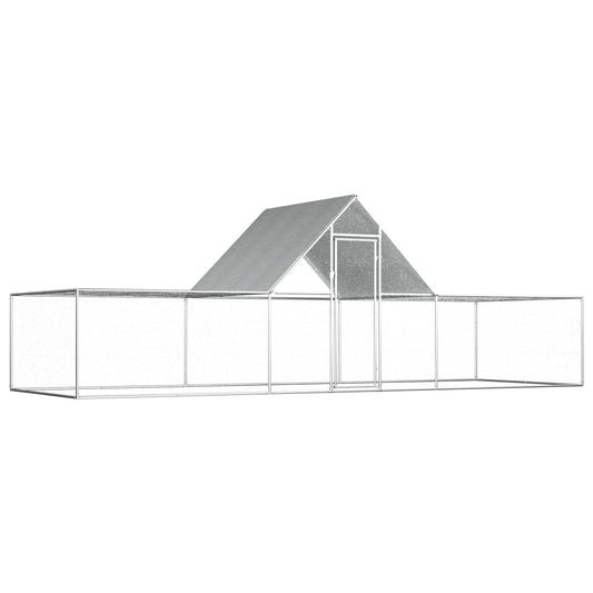 Berkfield Chicken Coop 6x2x2 m Galvanised Steel
