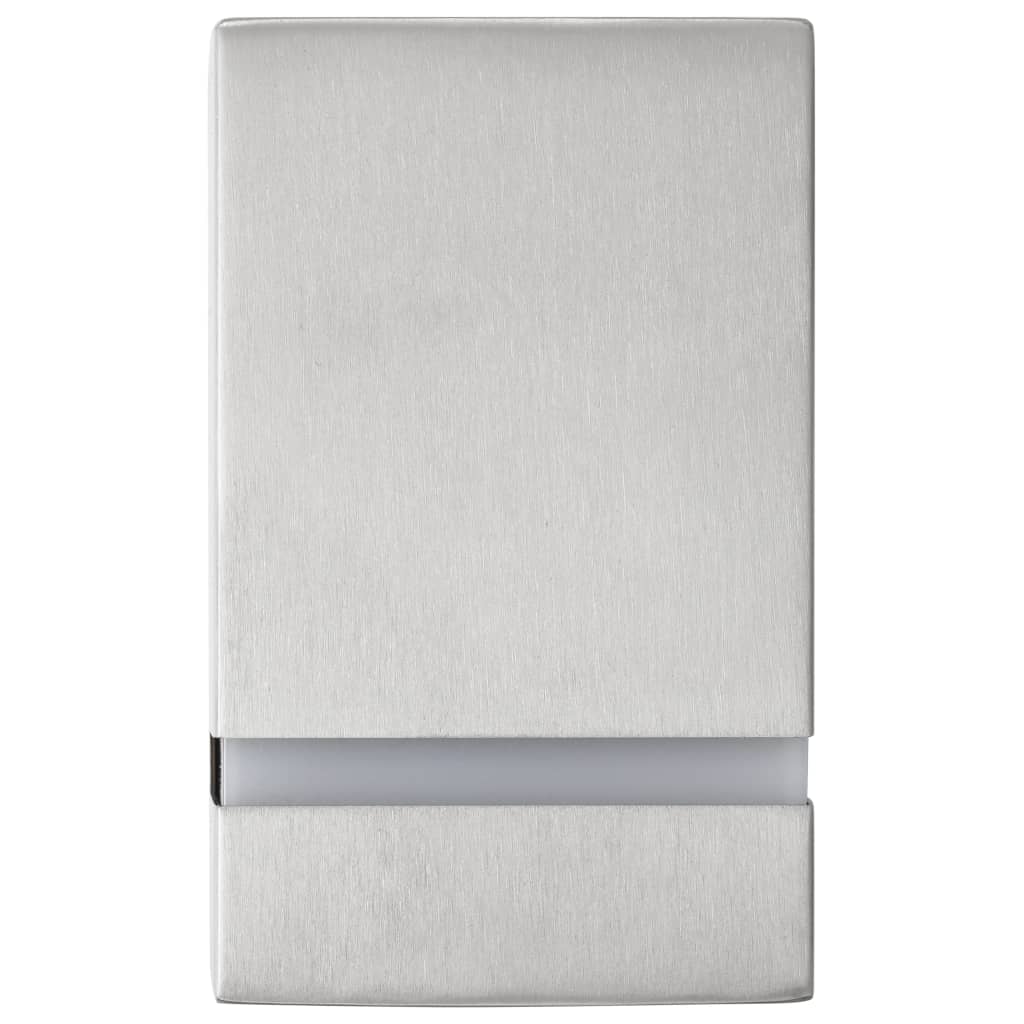 Berkfield Outdoor Wall Lights 2 pcs 35 W Silver Rectangular