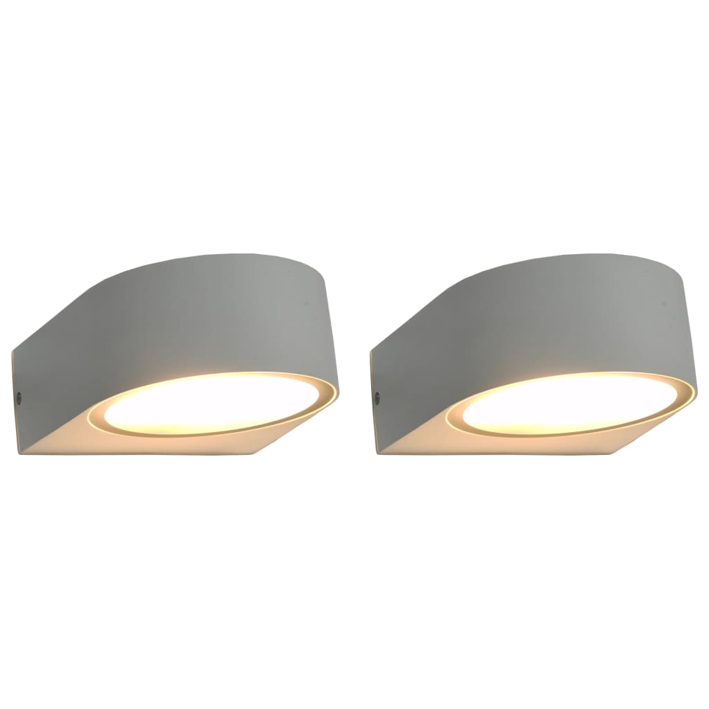 Berkfield Outdoor Wall Lights 2 pcs 11 W White Round