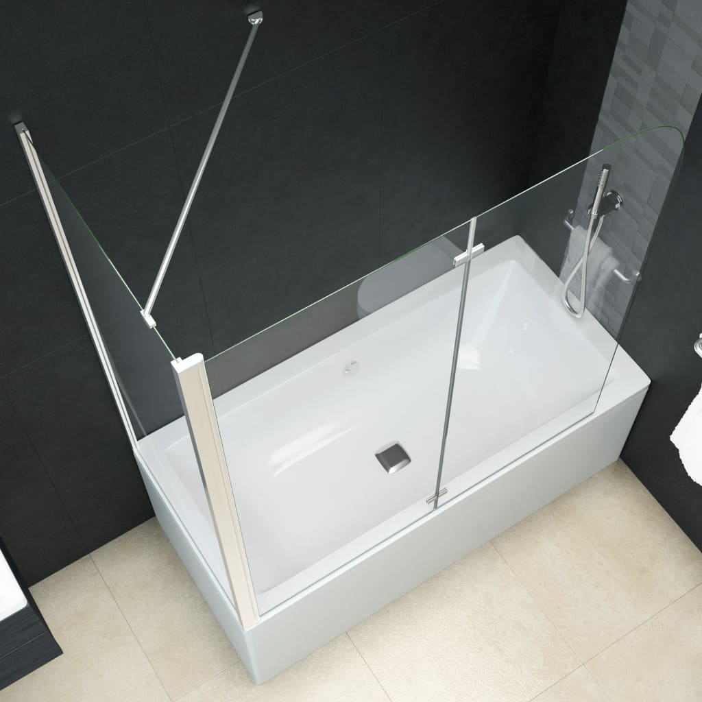 Berkfield Bi-Folding Shower Enclosure ESG 120x68x130 cm
