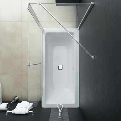Berkfield Bi-Folding Shower Enclosure ESG 120x68x130 cm