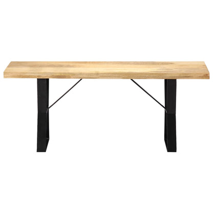 Berkfield Bench 110 cm Solid Mango Wood