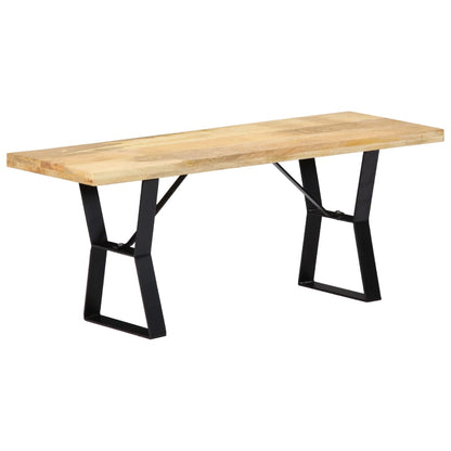 Berkfield Bench 110 cm Solid Mango Wood