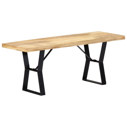 Berkfield Bench 110 cm Solid Mango Wood