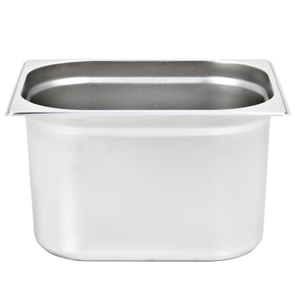 Berkfield Gastronorm Containers 2 pcs GN 1/2 200 mm Stainless Steel