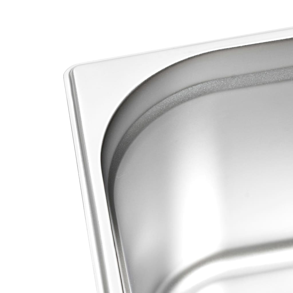 Berkfield Gastronorm Containers 2 pcs GN 1/2 200 mm Stainless Steel