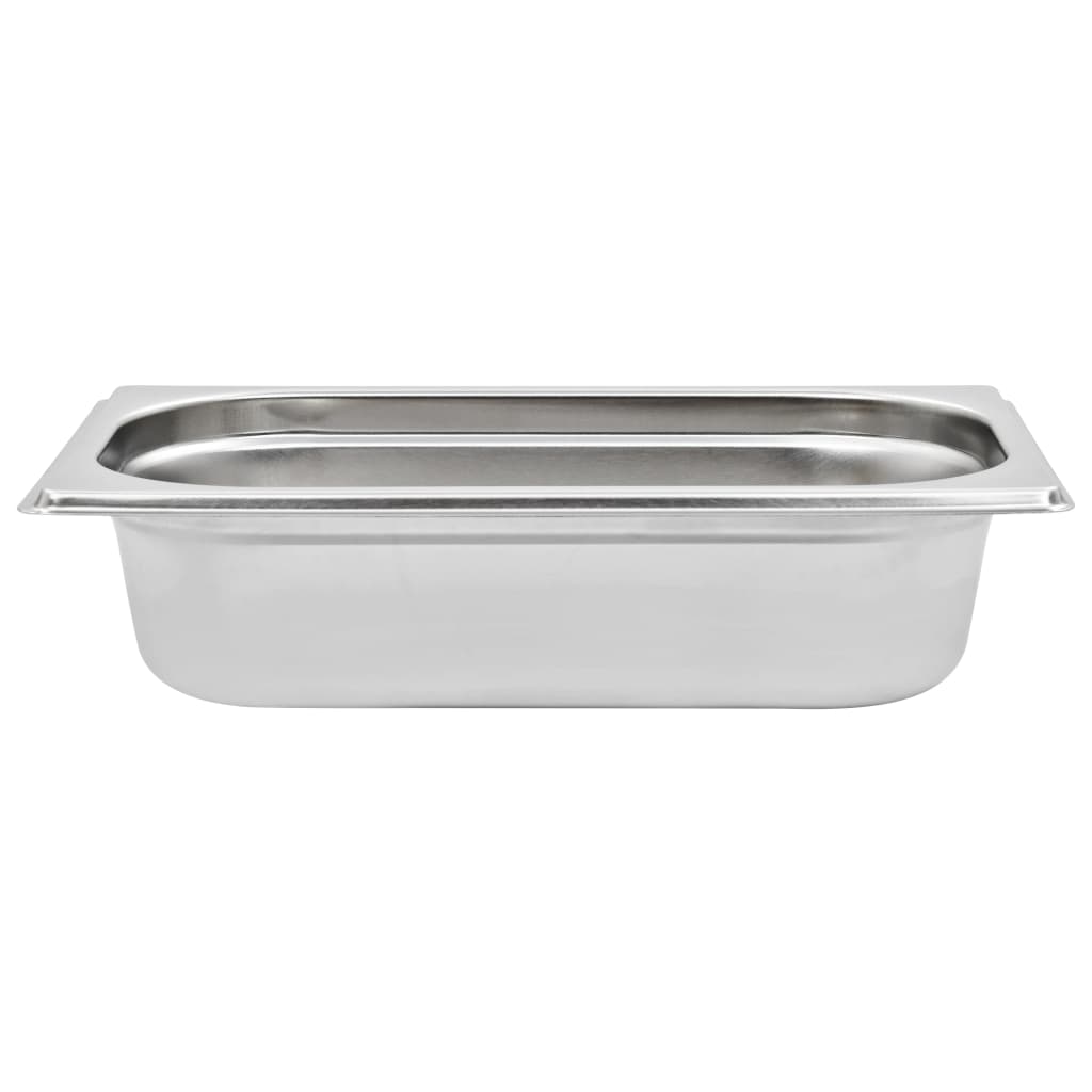 Berkfield Gastronorm Containers 8 pcs GN 1/4 65 mm Stainless Steel