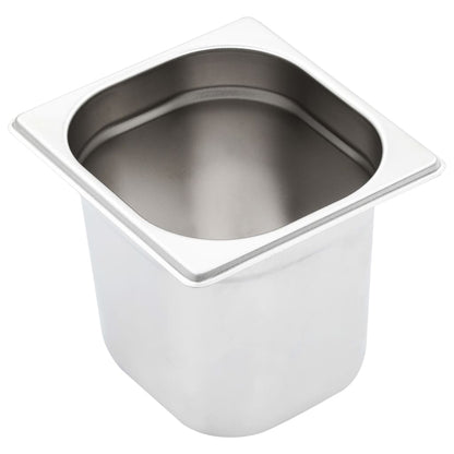 Berkfield Gastronorm Containers 8 pcs GN 1/6 150 mm Stainless Steel