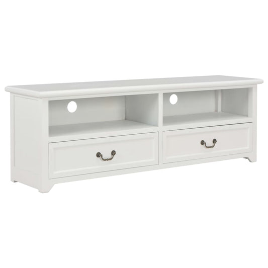 Berkfield TV Cabinet White 120x30x40 cm Wood