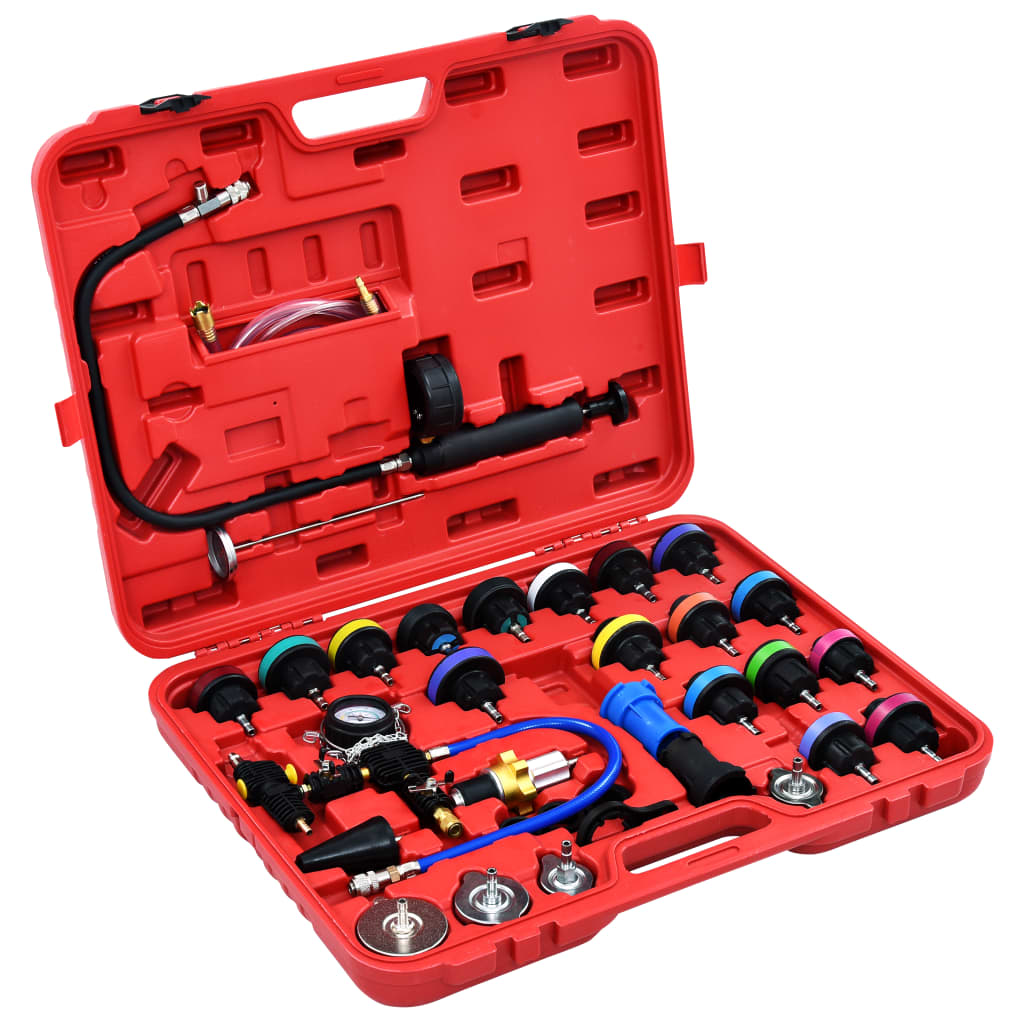 Berkfield 28 Piece Cooling System & Radiator Cap Pressure Tester