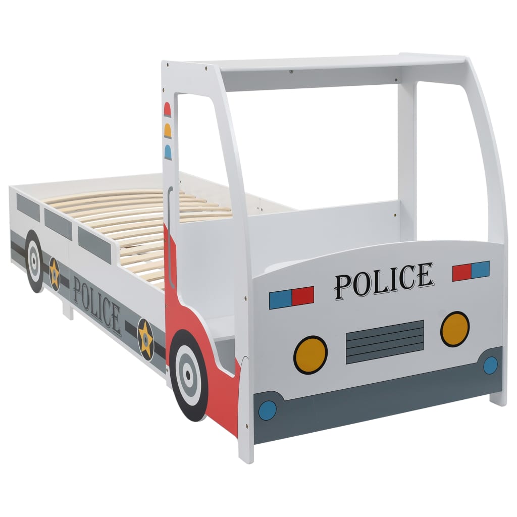 Berkfield Children's Police Car Bed with Desk 90x200 cm
