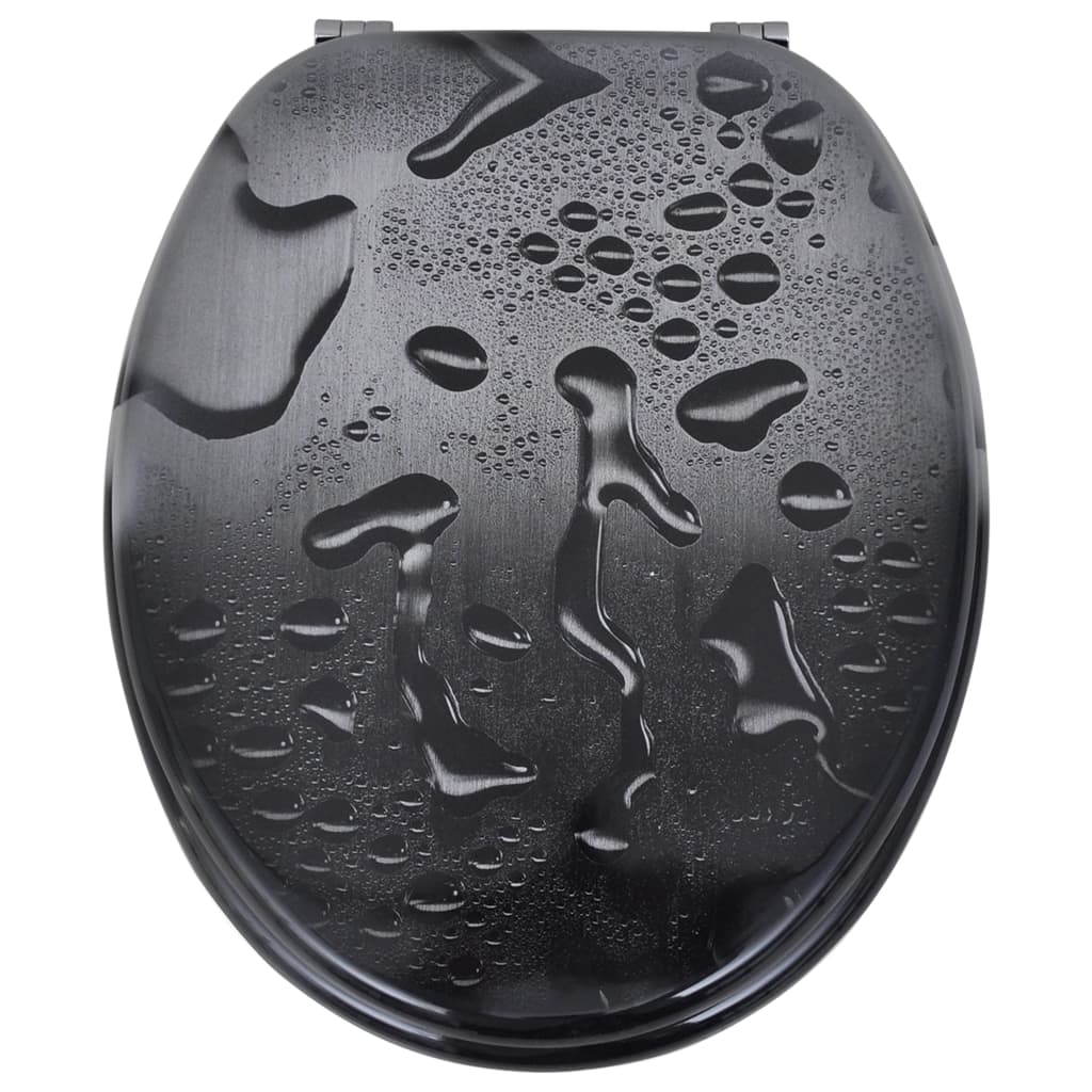 Berkfield Toilet Seats with Lids 2 pcs MDF Water