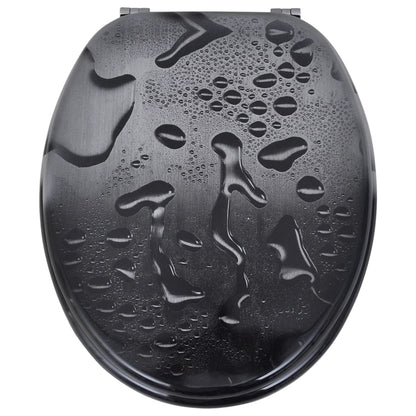 Berkfield Toilet Seats with Lids 2 pcs MDF Water