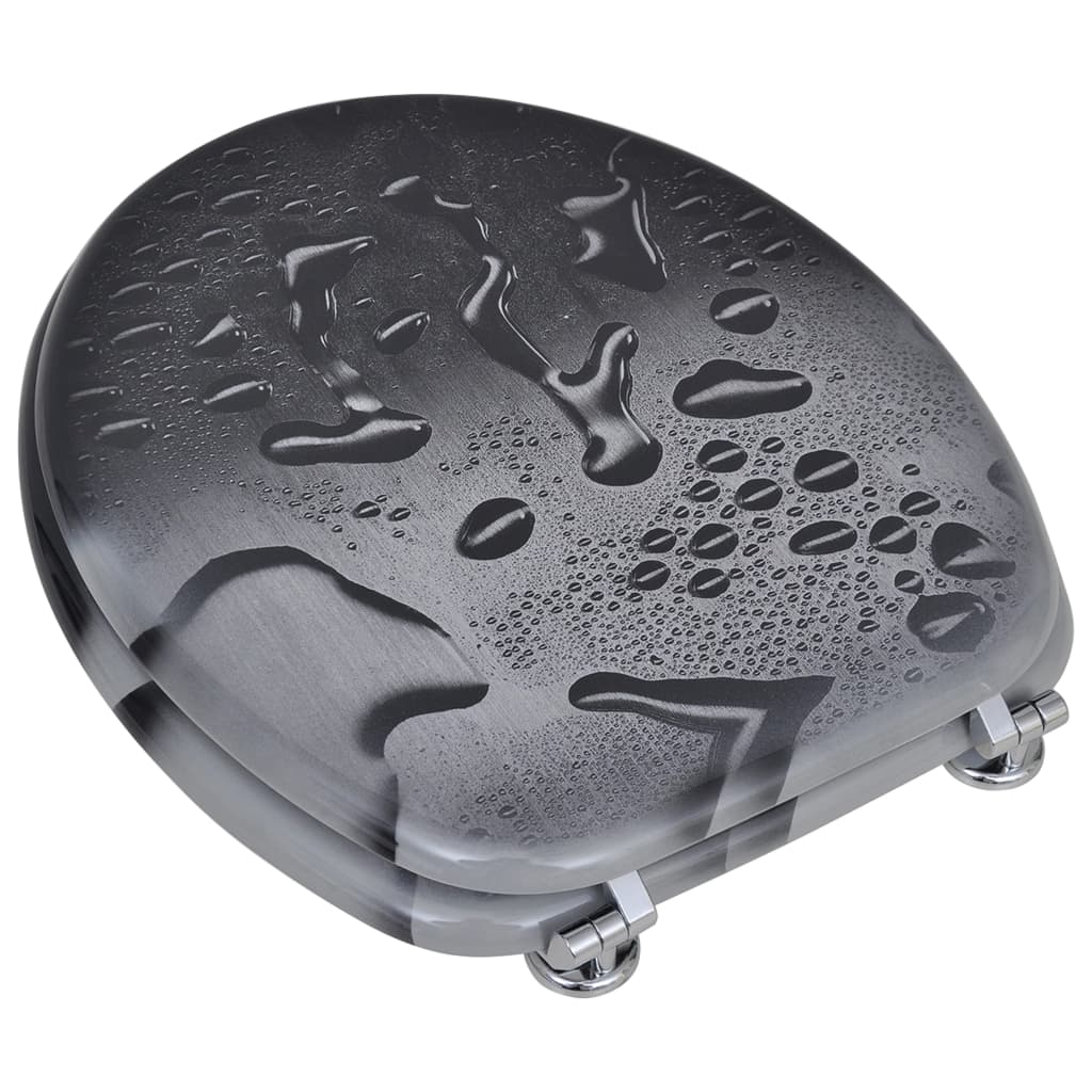 Berkfield Toilet Seats with Lids 2 pcs MDF Water