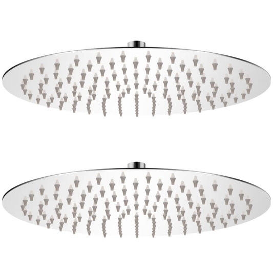 Berkfield Rain Shower Head 2 pcs Stainless Steel �_�”�_ 30 cm