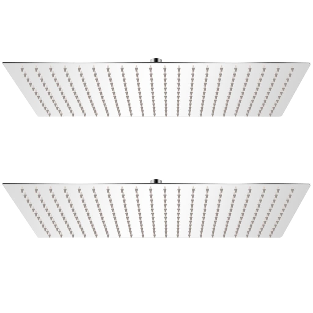 Berkfield Rain Shower Head 2 pcs Stainless Steel 30x50 cm