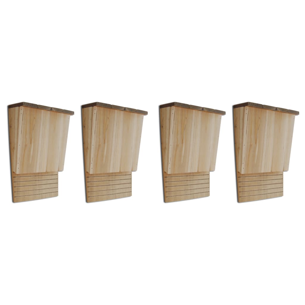 Berkfield Bat Houses 4 pcs 22x12x34 cm Wood
