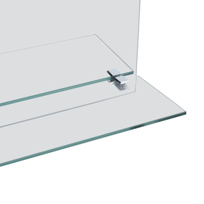 Berkfield Wall Mirror with Shelf 30x50 cm Tempered Glass