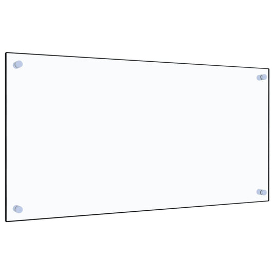 Berkfield Kitchen Backsplash Transparent 80x40 cm Tempered Glass