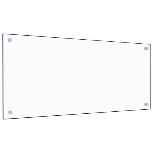 Berkfield Kitchen Backsplash Transparent 90x40 cm Tempered Glass