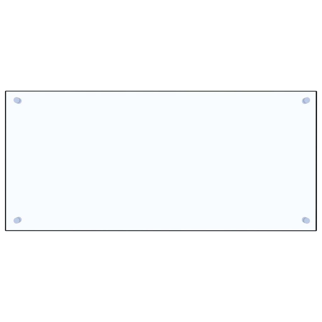 Berkfield Kitchen Backsplash Transparent 90x40 cm Tempered Glass