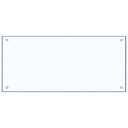 Berkfield Kitchen Backsplash Transparent 90x40 cm Tempered Glass
