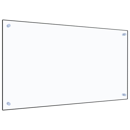 Berkfield Kitchen Backsplash Transparent 90x50 cm Tempered Glass