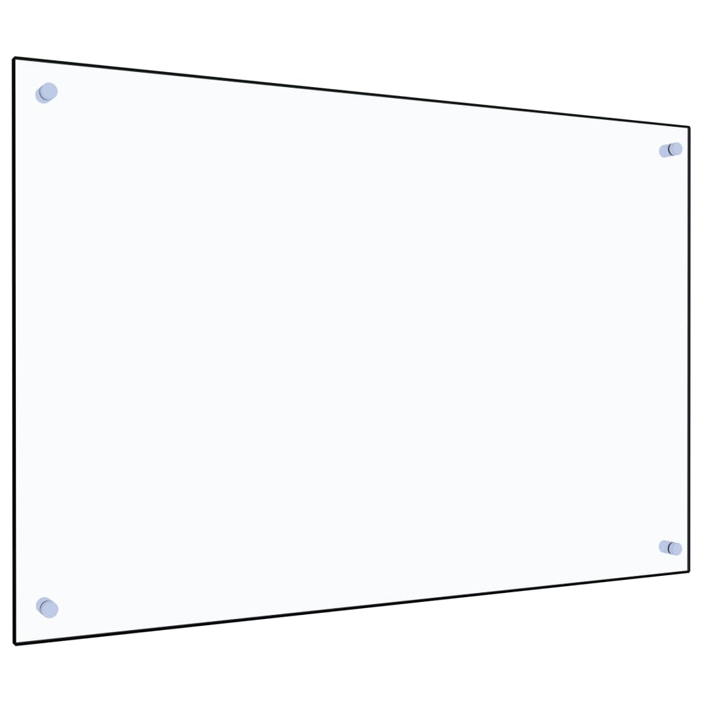 Berkfield Kitchen Backsplash Transparent 90x60 cm Tempered Glass