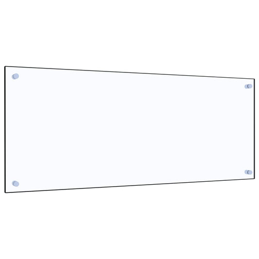 Berkfield Kitchen Backsplash Transparent 100x40 cm Tempered Glass