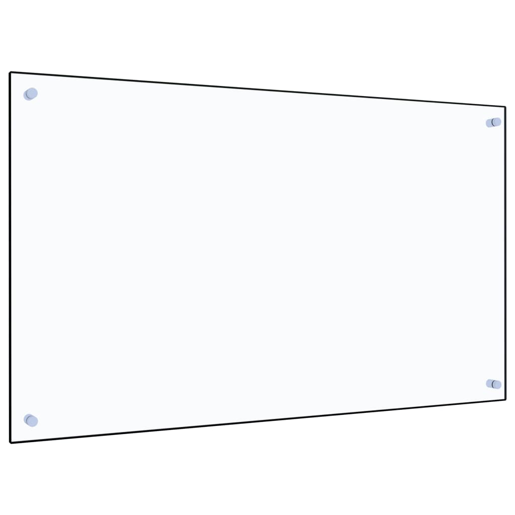 Berkfield Kitchen Backsplash Transparent 100x60 cm Tempered Glass