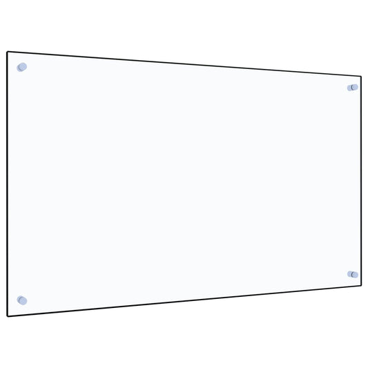 Berkfield Kitchen Backsplash Transparent 100x60 cm Tempered Glass