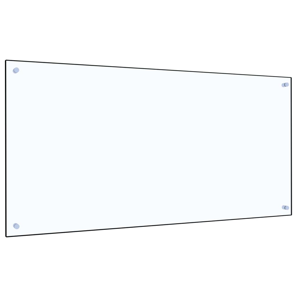 Berkfield Kitchen Backsplash Transparent 120x60 cm Tempered Glass