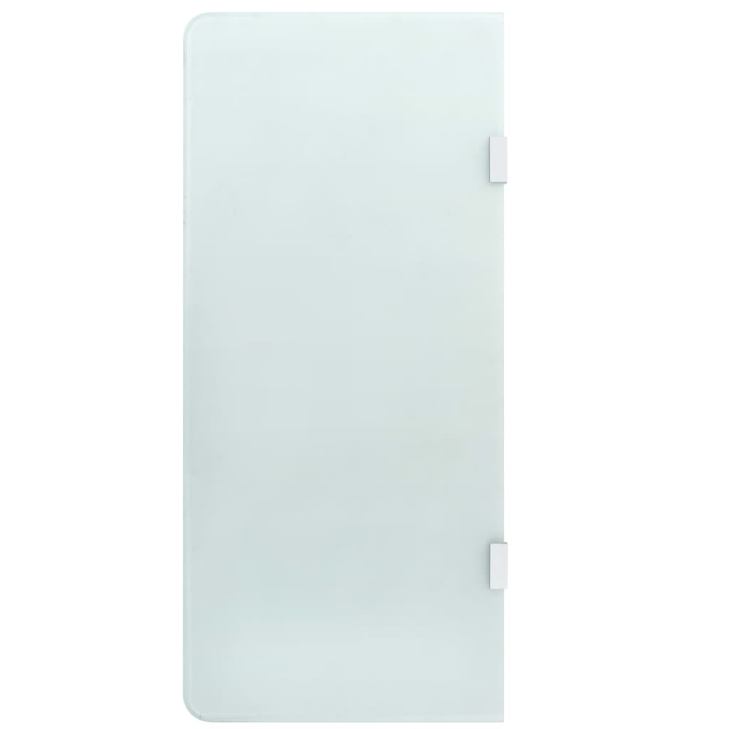 Berkfield Wall-mounted Urinal Privacy Screen 90x40 cm Tempered Glass
