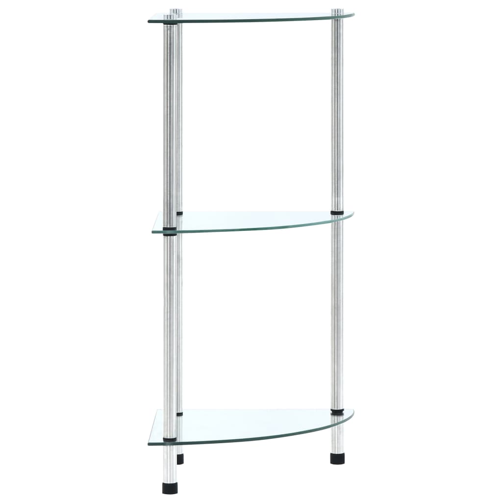 3 deals Tier Open Glass Shelves