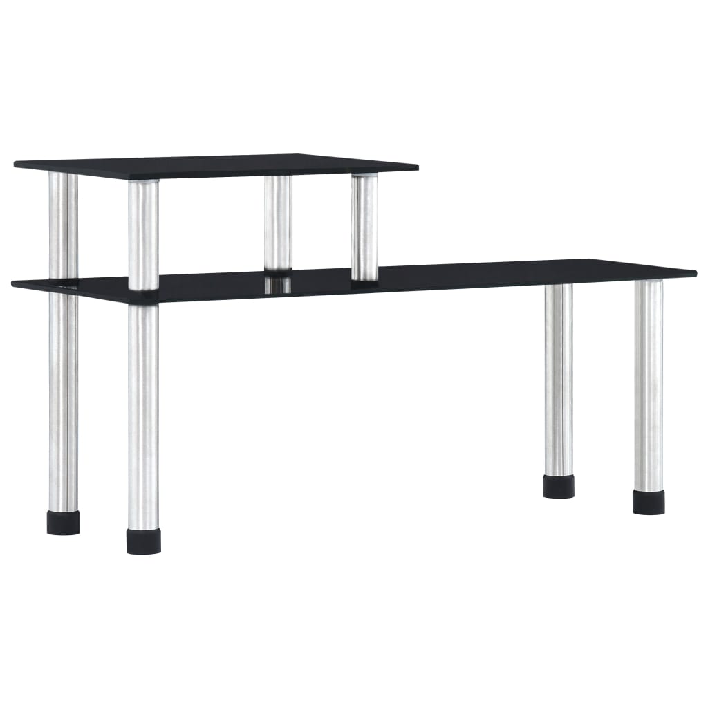 Berkfield Kitchen Shelf Black 45x16x26 cm Tempered Glass