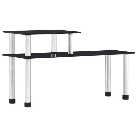 Berkfield Kitchen Shelf Black 45x16x26 cm Tempered Glass