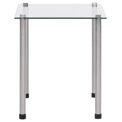 Berkfield Nesting Tables 3 pcs Transparent Tempered Glass
