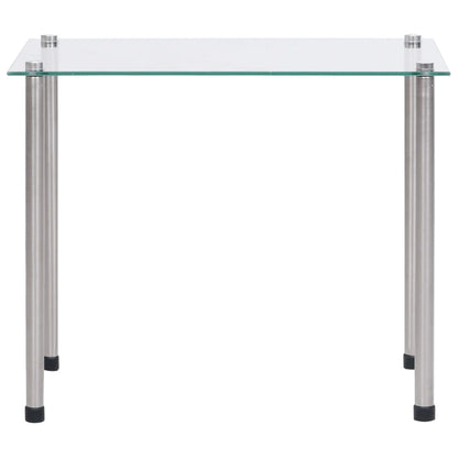 Berkfield Nesting Tables 3 pcs Transparent Tempered Glass