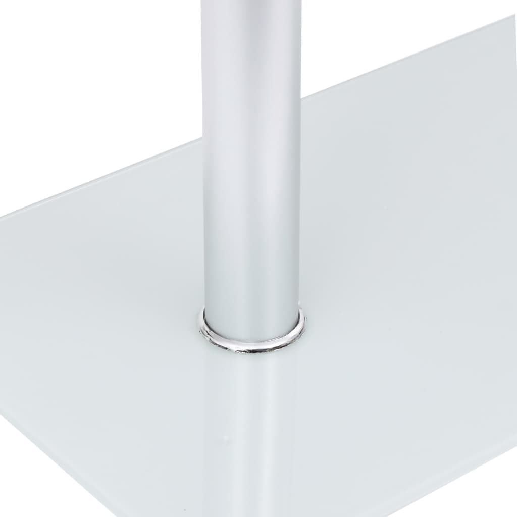 Berkfield U-Shaped Side Table Transparent 45x30x58 cm Tempered Glass