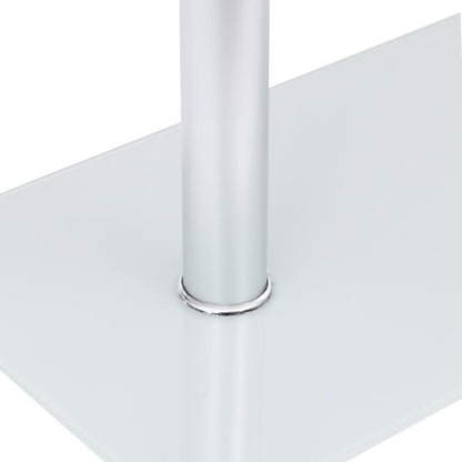 Berkfield U-Shaped Side Table Transparent 45x30x58 cm Tempered Glass
